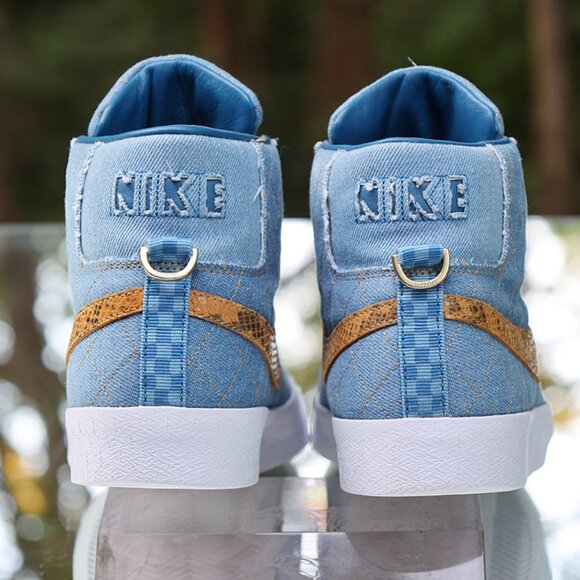 Nike Supreme x SB Zoom Blazer Mid Denim Blue - Picture 11 of 14